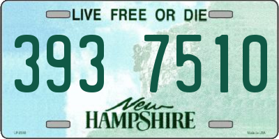 NH license plate 3937510