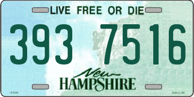 NH license plate 3937516