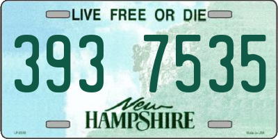 NH license plate 3937535