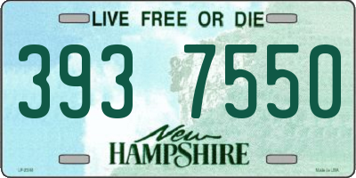 NH license plate 3937550