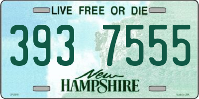 NH license plate 3937555