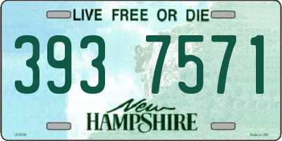 NH license plate 3937571