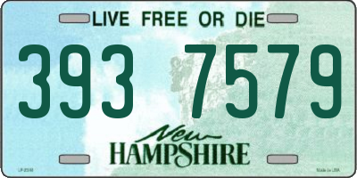 NH license plate 3937579