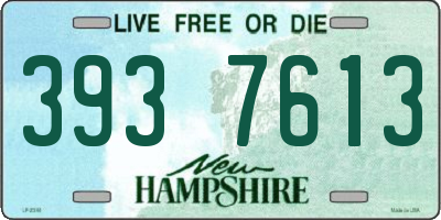 NH license plate 3937613