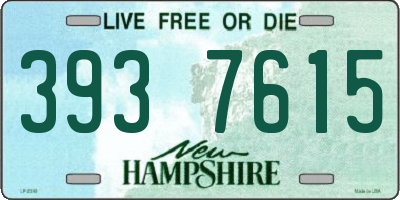 NH license plate 3937615