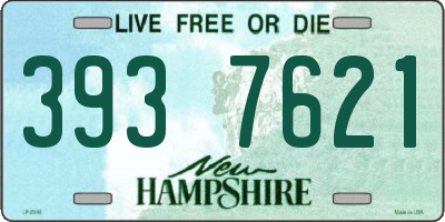 NH license plate 3937621