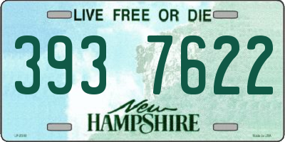 NH license plate 3937622