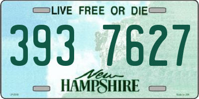 NH license plate 3937627