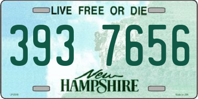 NH license plate 3937656
