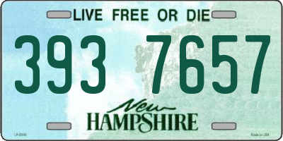 NH license plate 3937657