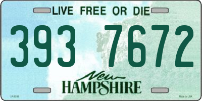 NH license plate 3937672
