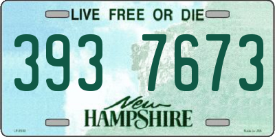 NH license plate 3937673