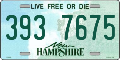 NH license plate 3937675