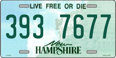 NH license plate 3937677