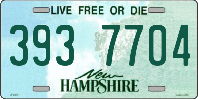 NH license plate 3937704