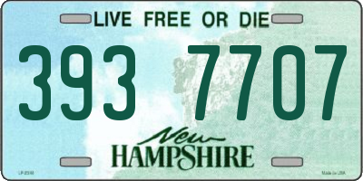 NH license plate 3937707