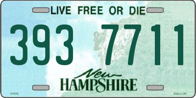 NH license plate 3937711
