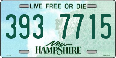 NH license plate 3937715