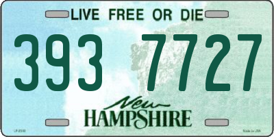 NH license plate 3937727