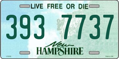 NH license plate 3937737