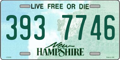 NH license plate 3937746