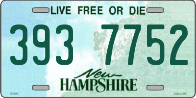 NH license plate 3937752