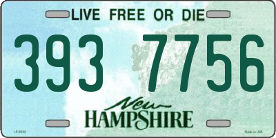NH license plate 3937756