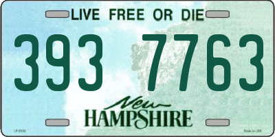 NH license plate 3937763