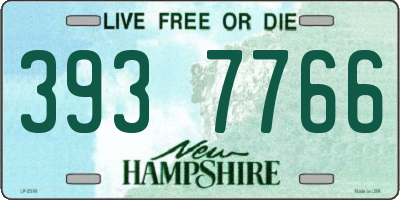 NH license plate 3937766