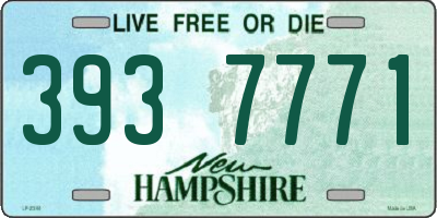 NH license plate 3937771