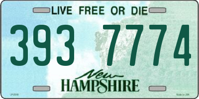 NH license plate 3937774