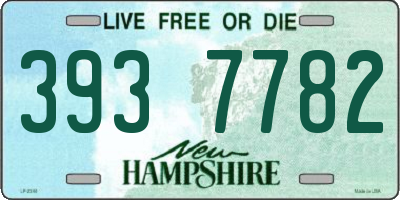 NH license plate 3937782