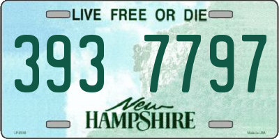 NH license plate 3937797