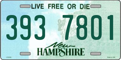 NH license plate 3937801