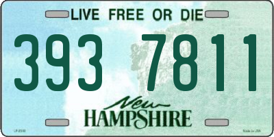 NH license plate 3937811