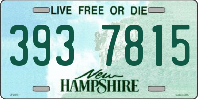 NH license plate 3937815