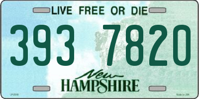 NH license plate 3937820