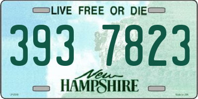 NH license plate 3937823