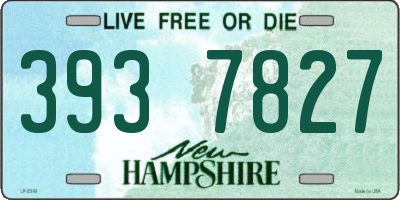 NH license plate 3937827