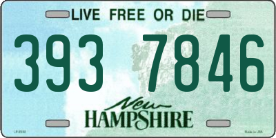 NH license plate 3937846