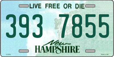 NH license plate 3937855