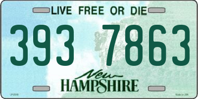 NH license plate 3937863
