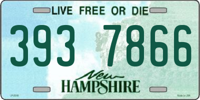 NH license plate 3937866