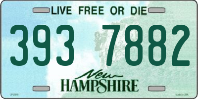NH license plate 3937882