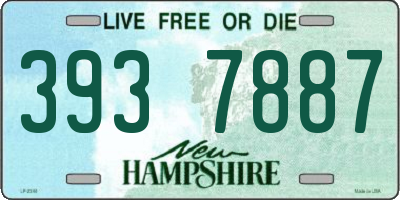 NH license plate 3937887