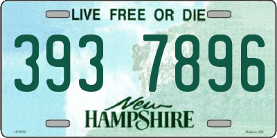 NH license plate 3937896