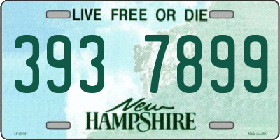 NH license plate 3937899