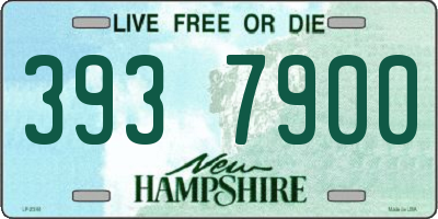 NH license plate 3937900