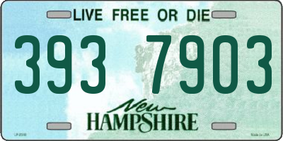 NH license plate 3937903