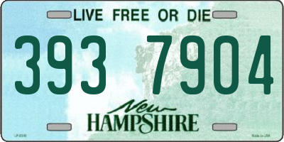 NH license plate 3937904